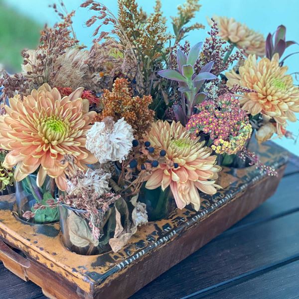 Easy Cottagecore Faux Flower Arrangements - Loving Grace Home